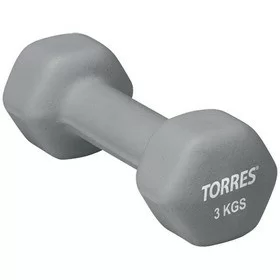 Гантель неопреновая 3 кг Torres PL50013 Гантель неопреновая 3 кг Torres PL50013 по низким ценам в Томске и Северске