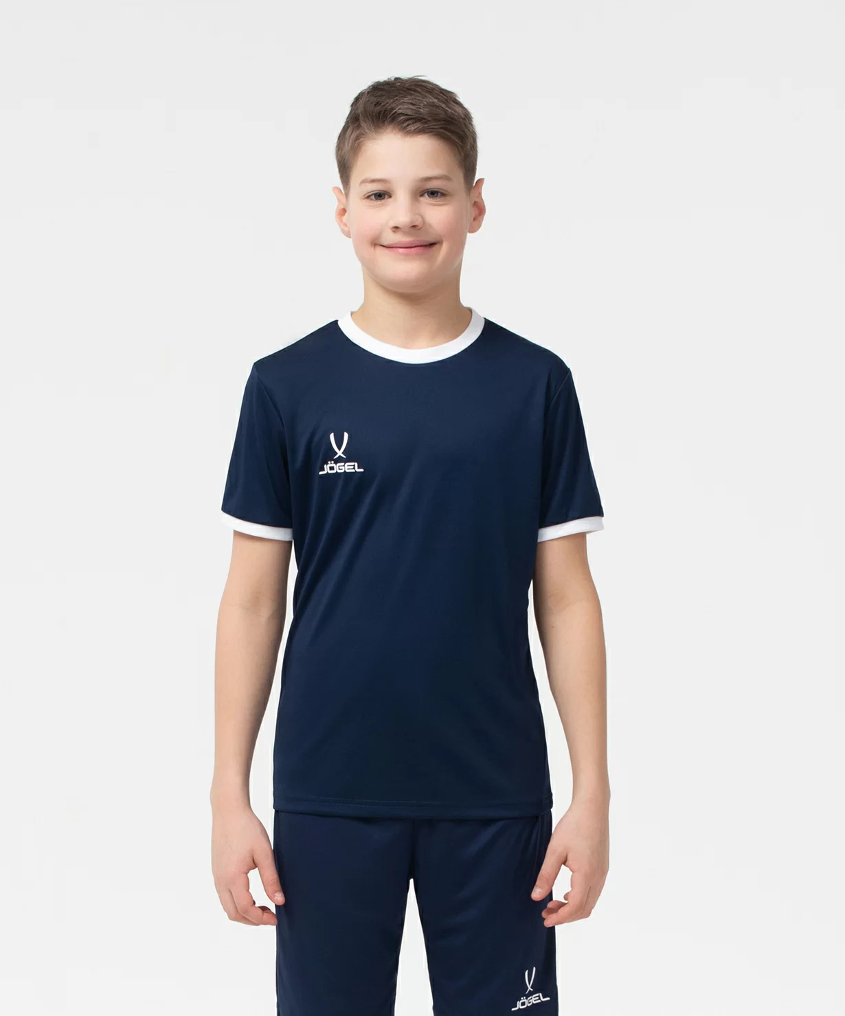 Реальное фото Футболка футбольная CAMP Origin, темно-синий/белый, детский от магазина СпортСЕ