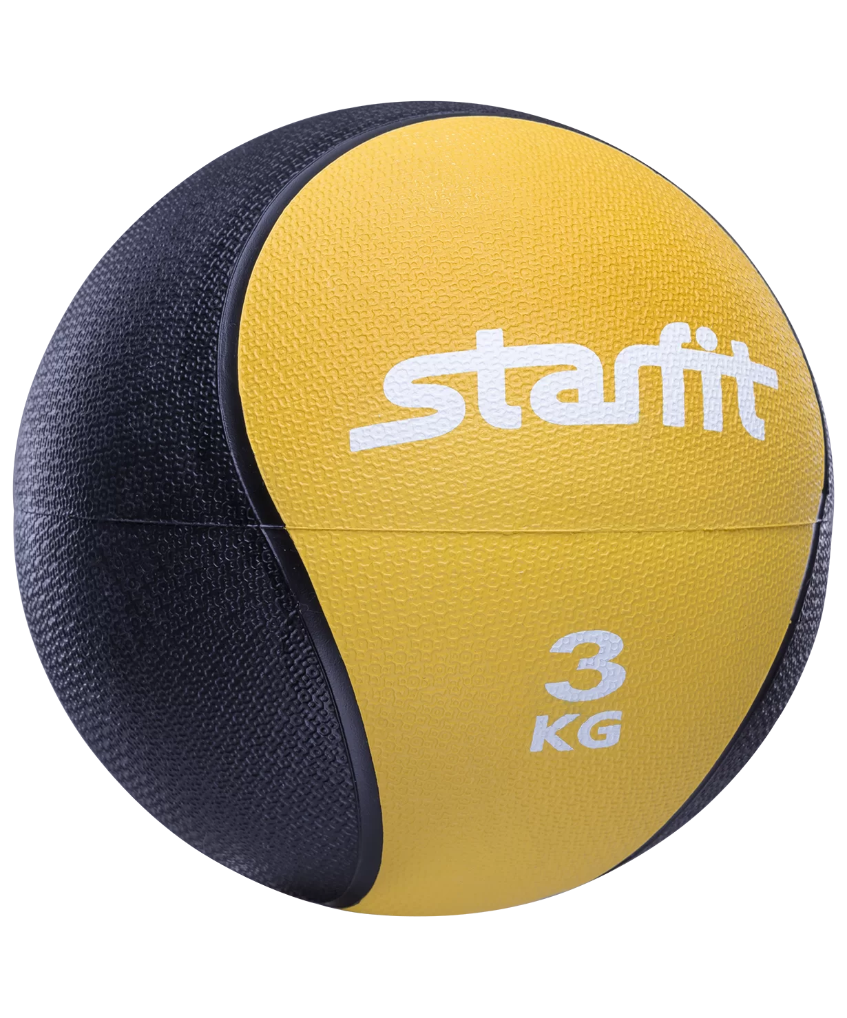 Реальное фото Медбол 3 кг StarFit GB-702 желтый УТ-00007300 от магазина СпортСЕ