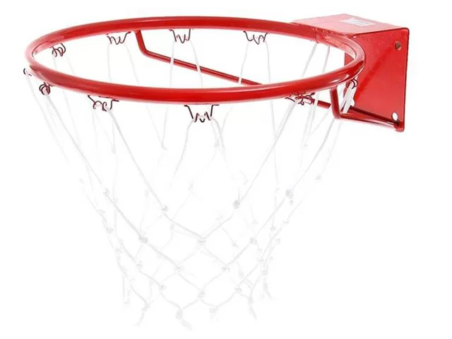 Реальное фото Кольцо баскетбольное №7 стандартная с сеткой КБ71 от магазина СпортСЕ