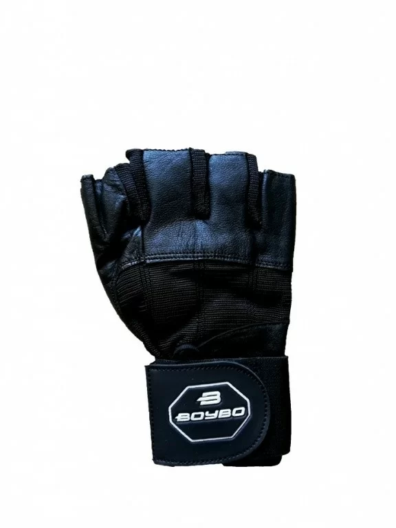 Реальное фото Перчатки для фитнеса BoyBo X-Energy черные от магазина СпортСЕ