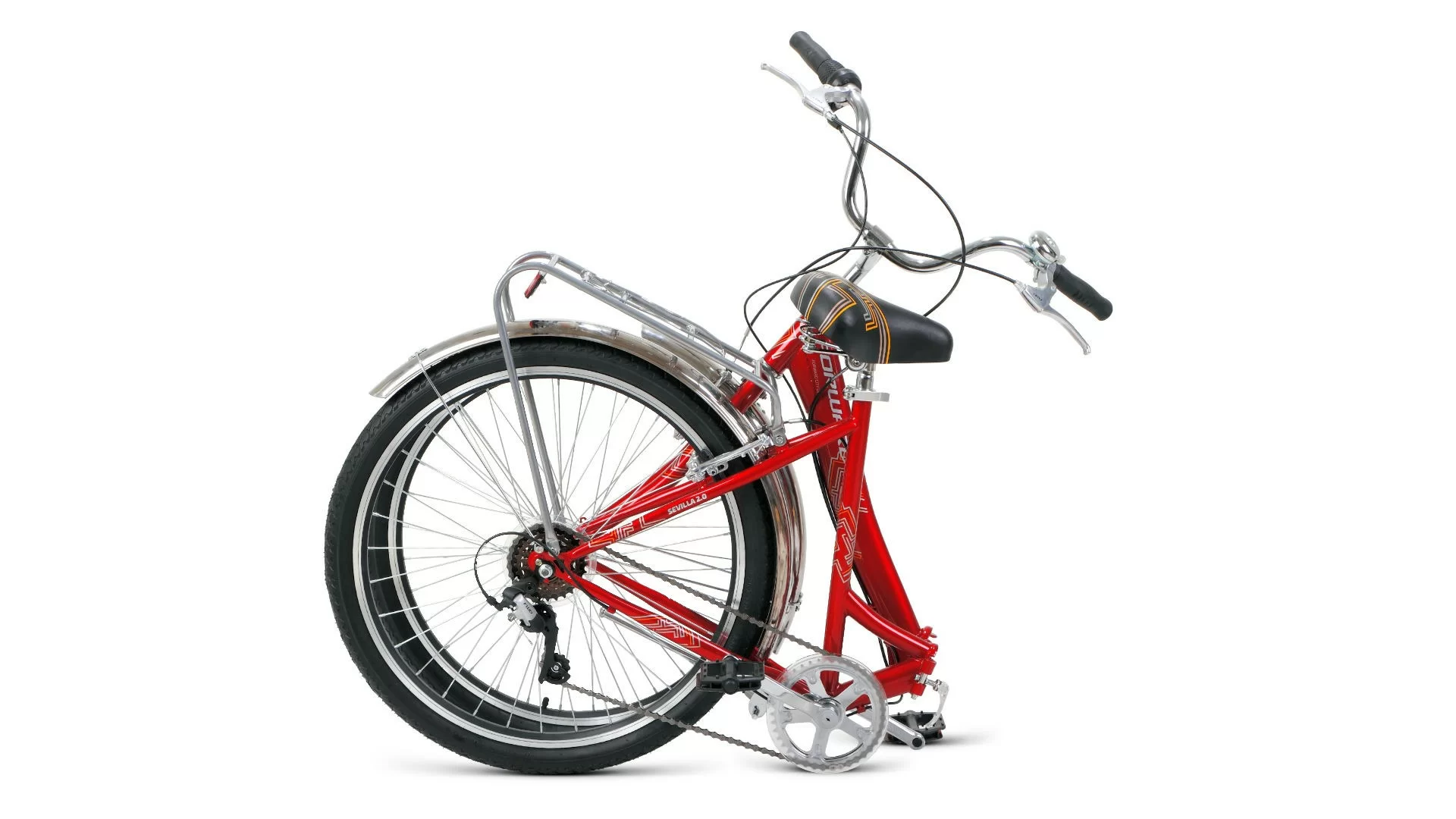 Реальное фото Велосипед Forward Sevilla 26 2.0 (2020) красный/белый RBKW0RN66004 от магазина СпортСЕ