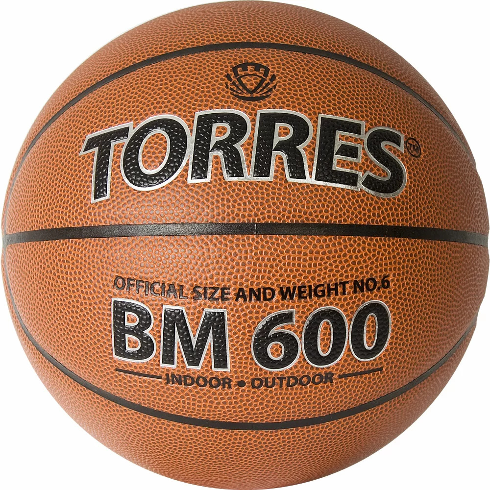Реальное фото Мяч баскетбольный Torres BM600 №6 ПУ B32026 от магазина СпортСЕ