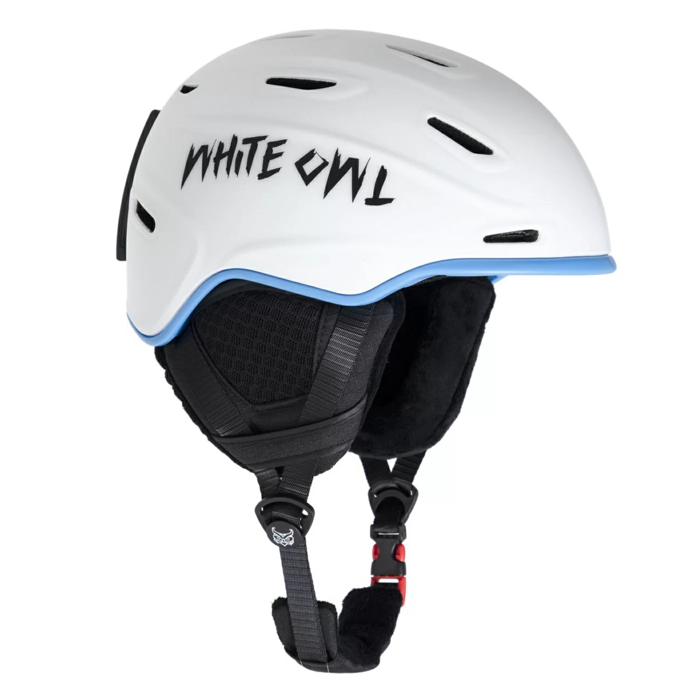 Реальное фото Шлем White Owl HK004 зимний 54-58см белый с синим  W112792 от магазина СпортСЕ