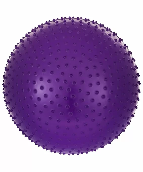 Реальное фото Мяч массажный 55 см StarFit GB-301 антивзрыв фиолетовый 8865 от магазина СпортСЕ