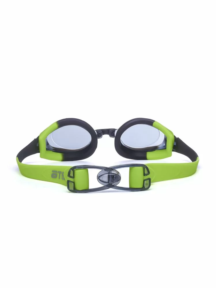 Реальное фото Очки для плавания Atemi M510 силикон черно-зеленые от магазина СпортСЕ