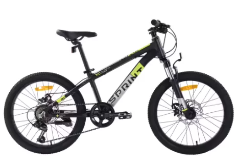 Реальное фото Велосипед TechTeam Sprint 22" (2023) чёрно-жёлтый от магазина СпортСЕ