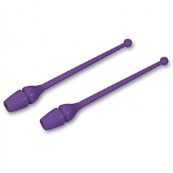 Булавы для гимнастики 36 см Indigo (термопластик) фиолетовые SM-352