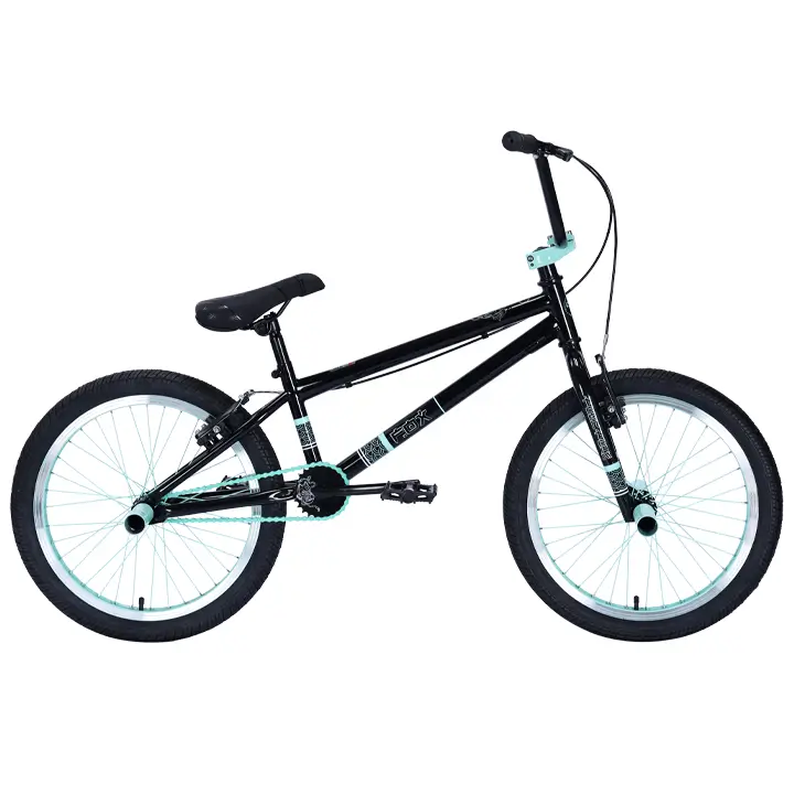 Велосипед BMX TechTeam Fox 20" (2024) черно-бирюзовый Велосипед BMX TechTeam Fox 20" (2024) черно-бирюзовый по низким ценам в Томске и Северске