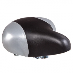 Седло Novatrack HBAZ-0801A  комфортное черно-серое