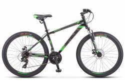 Велосипед Stels Navigator-500 D 26" (2020) чёрный/зелёный F010