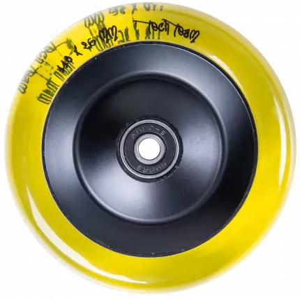 Реальное фото Колесо для самоката TechTeam X-Treme 110*26мм Street mama transparent yellow от магазина СпортСЕ