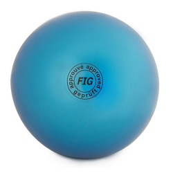 Мяч для художественной гимнастики 15 см Нужный спорт FIG Металлик синий