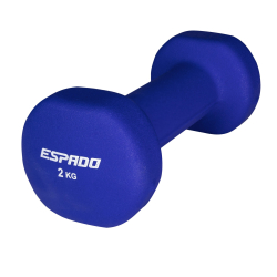 Гантель неопреновая 2 кг Espado ES1115 1шт синий