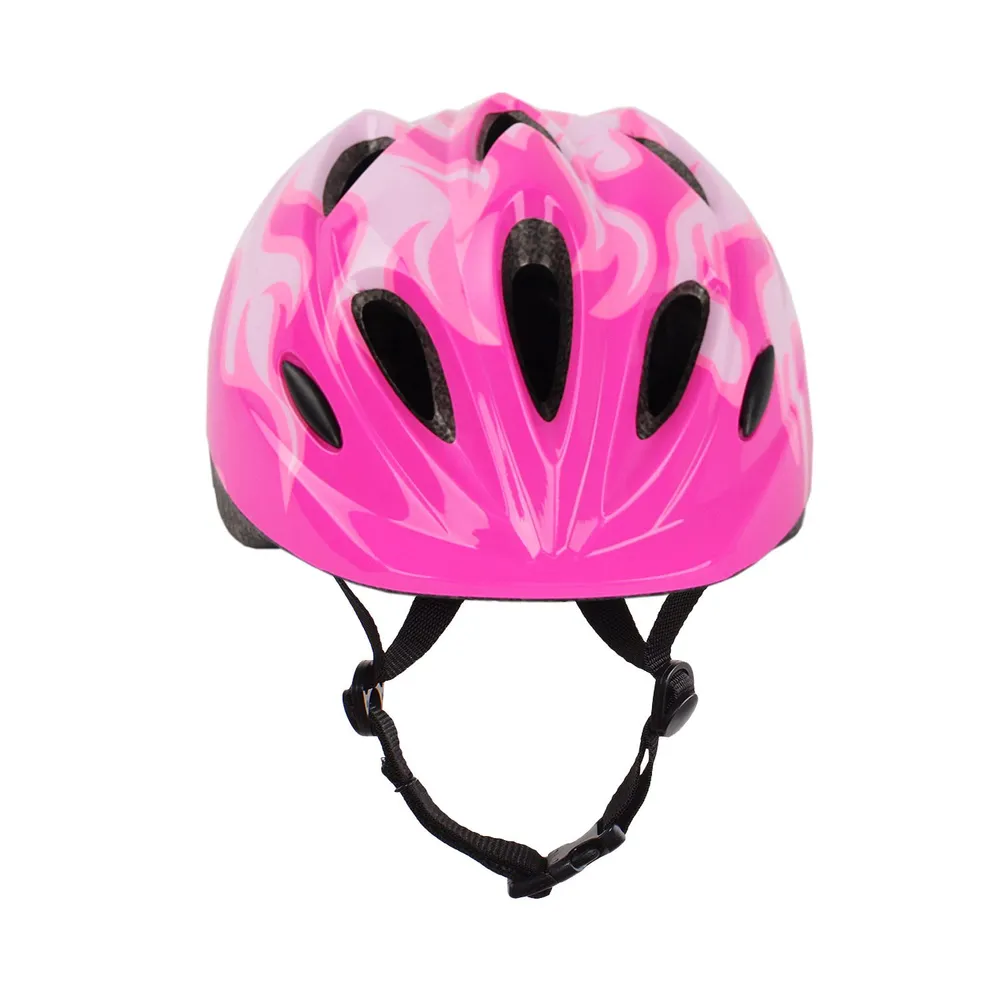 Реальное фото Шлем Flame с регулировкой размера (50-57) розовый от магазина СпортСЕ