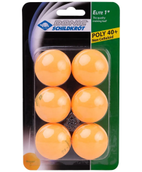 Мяч для настольного тенниса Donic-Schildkröt 1* Elite оранжевый 6шт УТ-00019022