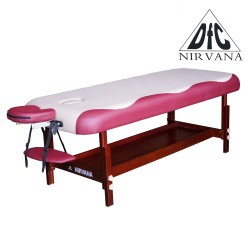 Массажный стационарный стол DFC NIRVANA, SUPERIOR, дерев. коричн. ножки, 1 секция, цвет беж.с вин. TS300 Массажный стационарный стол DFC NIRVANA, SUPERIOR, дерев. коричн. ножки, 1 секция, цвет беж.с вин. TS300