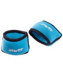 Утяжелители 1 кг х 2 шт StarFit WT-101 для рук "Браслет" синий/черный 7278