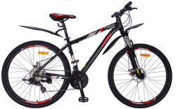 Велосипед 27.5" Nameless J7600D, черный/красный, 17"  (2024)