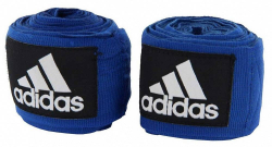 Бинт боксерский 2.55 м Adidas New Rules Boxing Crepe Bandage синий adiBP031 Бинт боксерский 2.55 м Adidas New Rules Boxing Crepe Bandage синий adiBP031