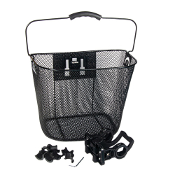 Велокорзина 4Bike на руль BL-A-011 быстросъемная черная