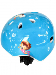 Шлем D26052-15 7 отверстий, на застежке голубой с рисунком 10017103
