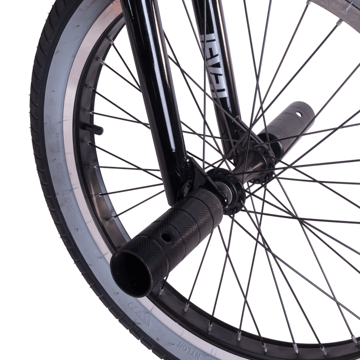  Велосипед BMX TechTeam Level 20" (2024) чёрный по низким ценам в Томске и Северске