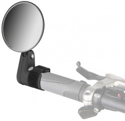 Зеркало заднего вида DX-2002V, крепление на липучке, диаметр зеркала 75 мм, общая длина 125 мм, плас 220015