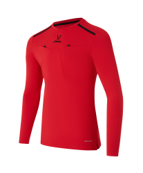 Футболка судейская с длинным рукавом DIVISION PerFormDRY Referee LS Tee, красный Футболка судейская с длинным рукавом DIVISION PerFormDRY Referee LS Tee, красный