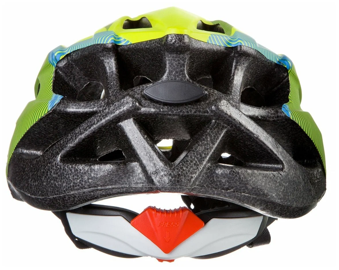Реальное фото Шлем STG MV29-A с фикс застежкой салат/син/черн Х89038 от магазина СпортСЕ