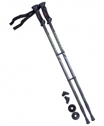 Палки для скандинавской ходьбы Berger Longway, 77-135 см, 2-секционные, чёрный/ярко-зелёный УТ-00010960 Палки для скандинавской ходьбы Berger Longway, 77-135 см, 2-секционные, чёрный/ярко-зелёный УТ-00010960