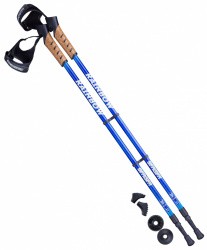 Палки для скандинавской ходьбы Berger Rainbow, 77-135 см, 2-секционные, синий/голубой УТ-00010968