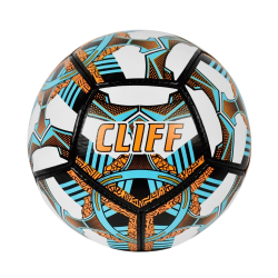 Мяч футбольный Cliff 1957 №5 PU Grippy бело-коричнево-синий