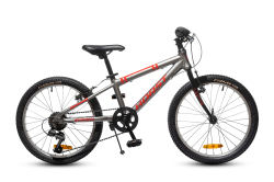 Велосипед детский HORST Hummel 2022 Серо-красно-чёрный