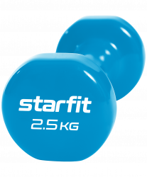 Гантель виниловая 2.5 кг StarFit Core DB-101 синий УТ-00018824