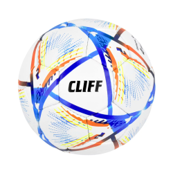 Мяч футбольный Cliff 0473 №4 с отскоком PU G-14 бело-желто-синий 0473