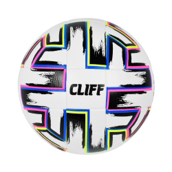 Мяч футбольный Cliff FU1549 (8600) №5 PU клееный бело-розово-зеленый