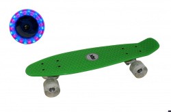Мини-круизер RGX PNB-01GW (22") светящиеся колеса green