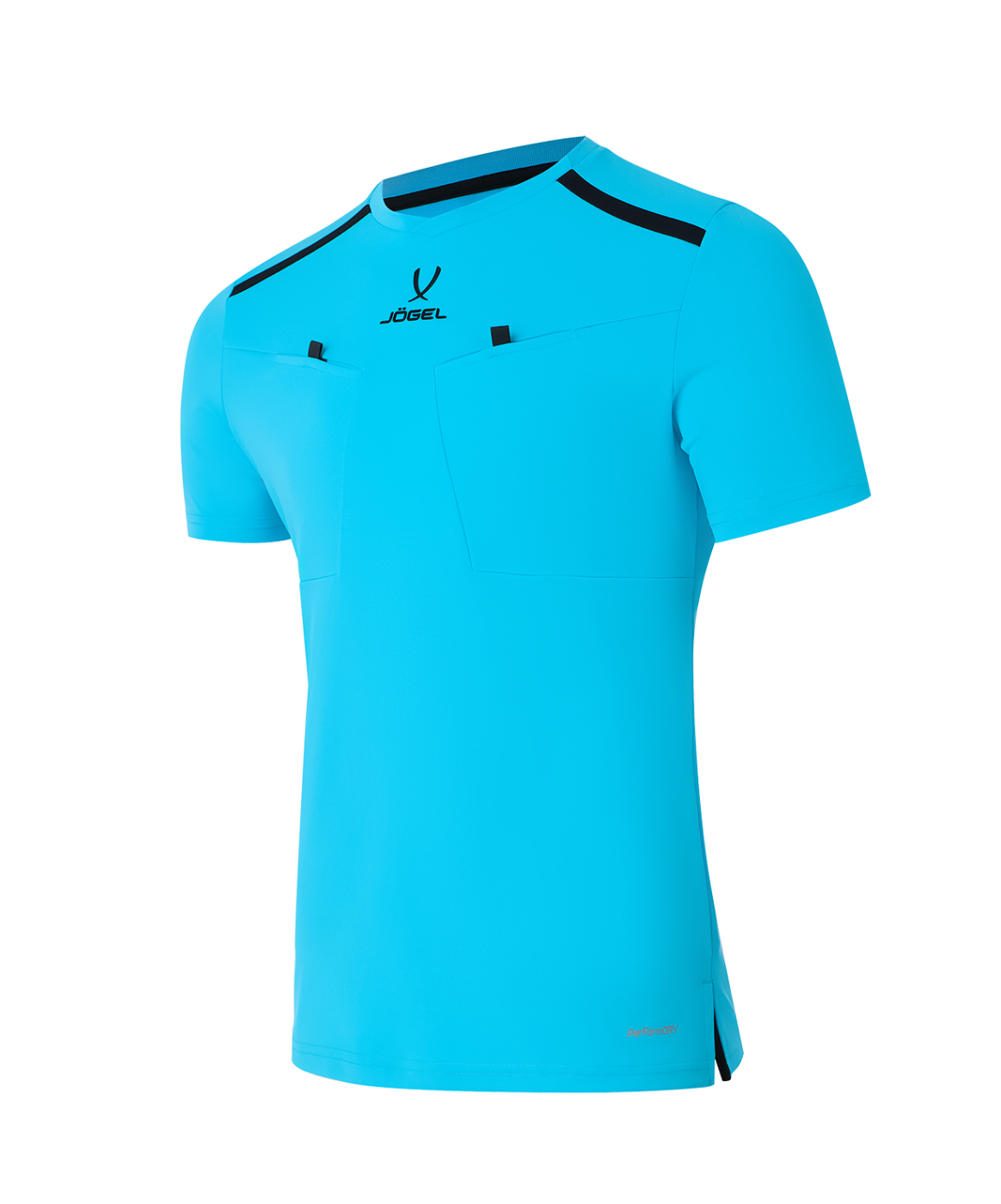  Футболка судейская DIVISION PerFormDRY Referee Tee, голубой по низким ценам в Томске и Северске