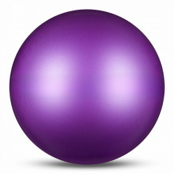 Мяч для художественной гимнастики 15 см 300 г Indigo металлик фиолетовый IN315 Мяч для художественной гимнастики 15 см 300 г Indigo металлик фиолетовый IN315