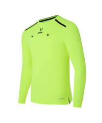 Футболка судейская с длинным рукавом DIVISION PerFormDRY Referee LS Tee, желтый неон Футболка судейская с длинным рукавом DIVISION PerFormDRY Referee LS Tee, желтый неон