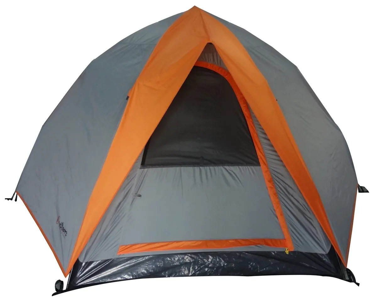 Реальное фото Палатка 63221A Galaxy 5 серый и оранжевый от магазина СпортСЕ