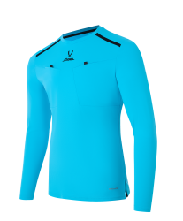 Футболка судейская с длинным рукавом DIVISION PerFormDRY Referee LS Tee, голубой Футболка судейская с длинным рукавом DIVISION PerFormDRY Referee LS Tee, голубой
