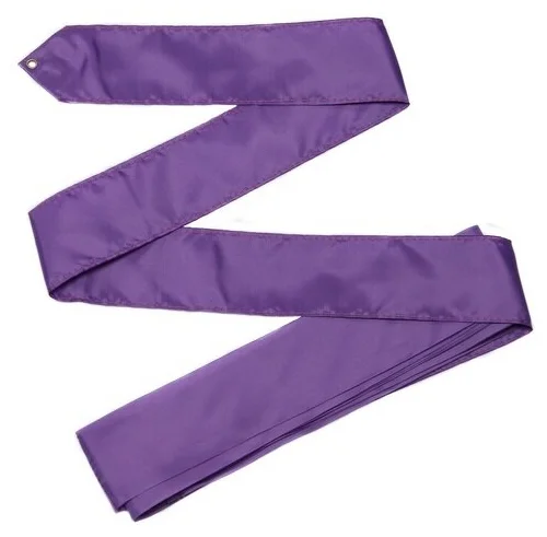 Реальное фото Лента для художественной гимнастики без палочки 4 м фиолетовый СЕ2 от магазина СпортСЕ