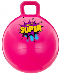 Мяч-попрыгун 45 см StarFit GB-406 500 гр с ручкой антивзрыв розовый УТ-00020240