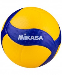 Мяч волейбольный Mikasa V300W FIVB Appr синт.кожа клееный желто-синий УТ-00015699 Мяч волейбольный Mikasa V300W FIVB Appr синт.кожа клееный желто-синий УТ-00015699