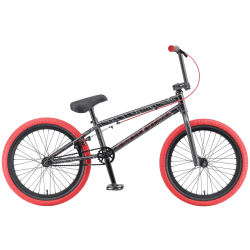 Велосипед BMX TechTeam Grasshoper 20" (2022) черно-красный