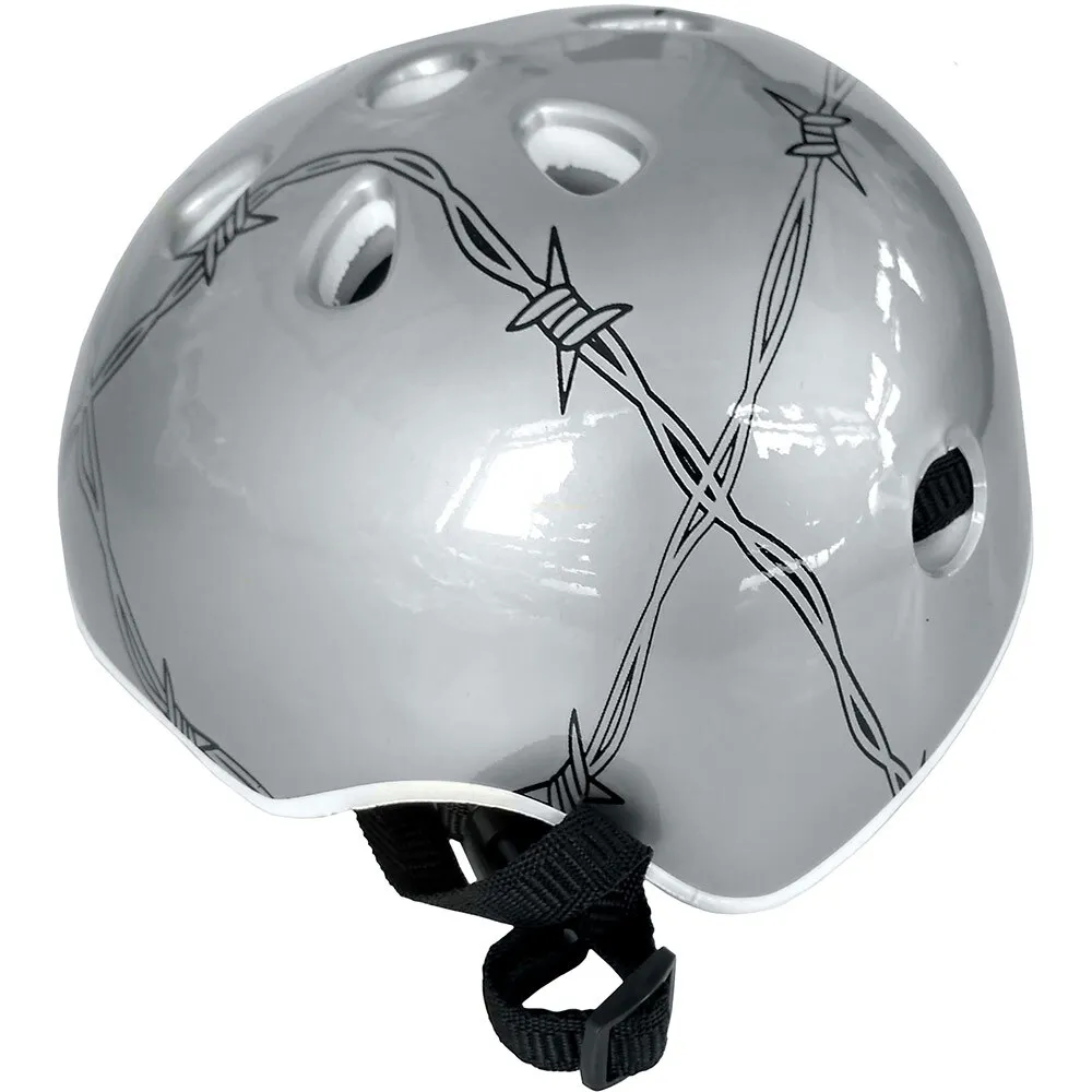 Реальное фото Шлем D26052-14 7 отверстий на застежке металик с рисунком 10017102 от магазина СпортСЕ