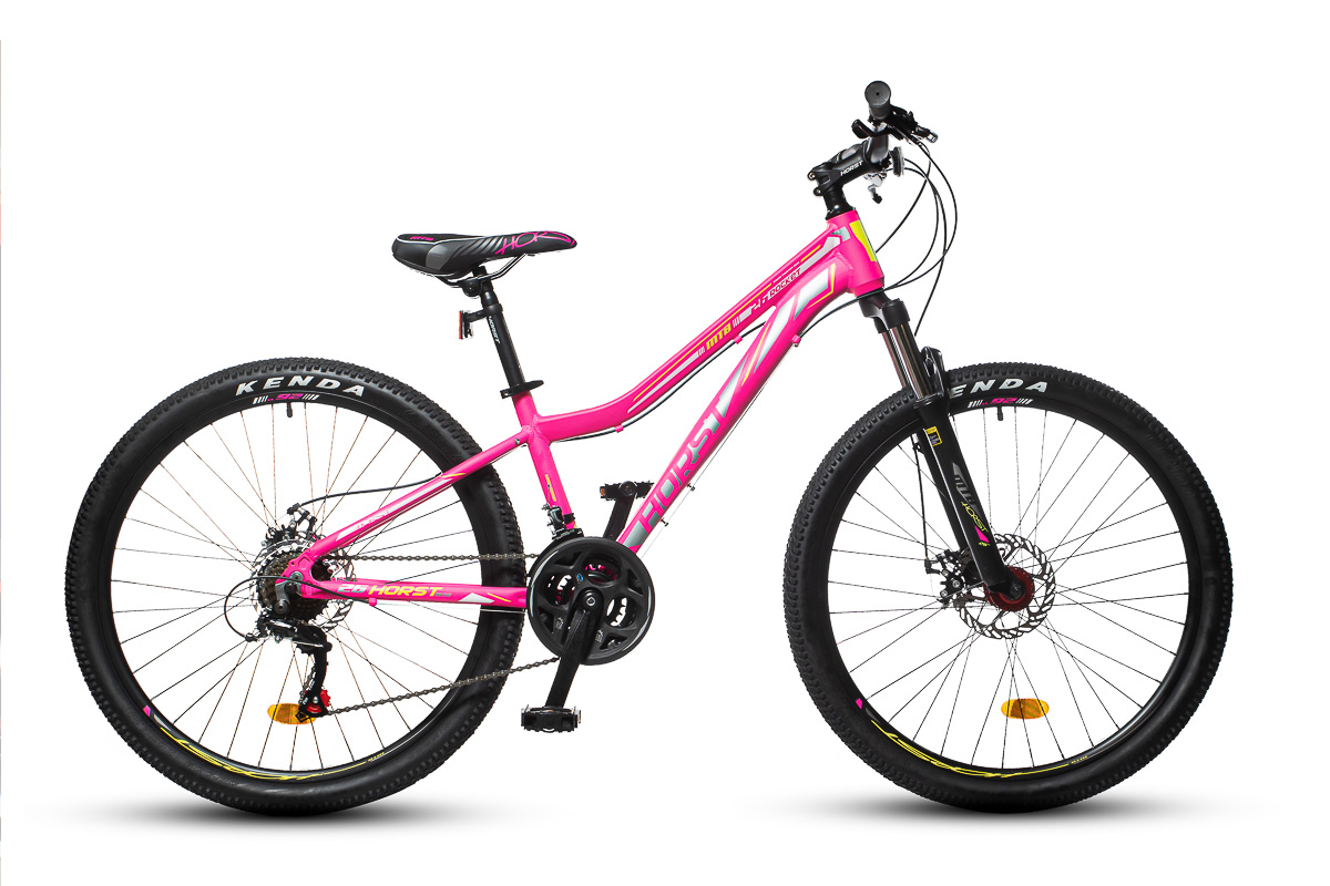 Реальное фото Велосипед Horst Rocket (2022) розовый/серый/лимонный от магазина СпортСЕ