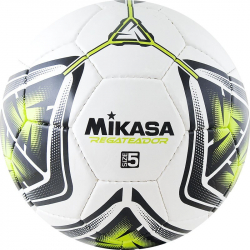 Мяч футбольный Mikasa REGATEADOR5-G №5 бело-черн-зеленый